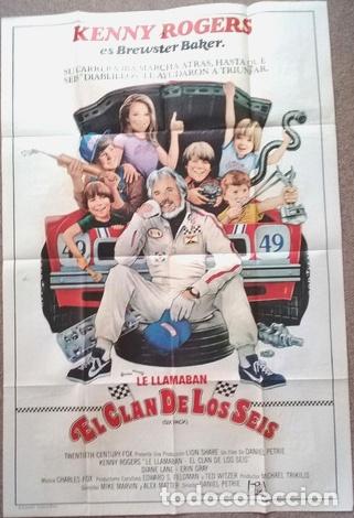 Kino: antiguo afiche de pelicula el clan de los seis 473 2