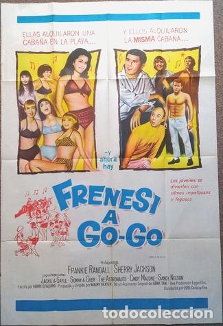 Kino: antiguo afiche de pelicula frenesi a go go 396