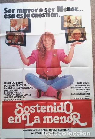 Kino: antiguo afiche de pelicula sostenido el la menor 348