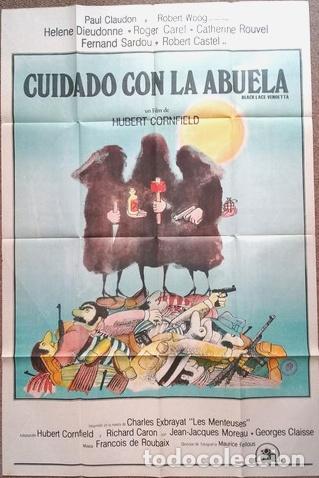 Kino: antiguo afiche de pelicula cuidado con la abuela 421