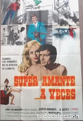 Kino: antiguo afiche de pelicula super amante a veces 481