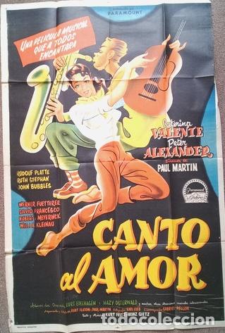 Kino: antiguo afiche de pelicula canto al amor 420