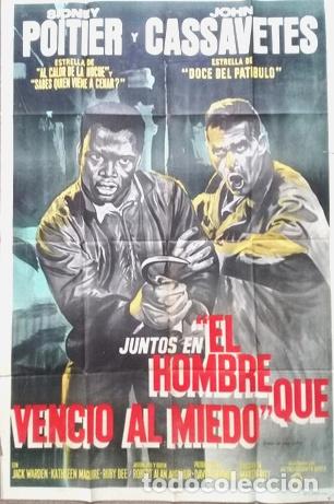 Kino: antiguo afiche de pelicula hombre que vencio el miedo 469