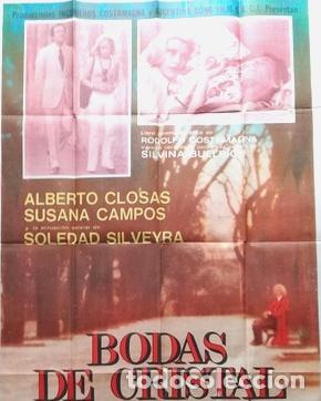 Kino: antiguo afiche de pelicula bodas de cristal 450