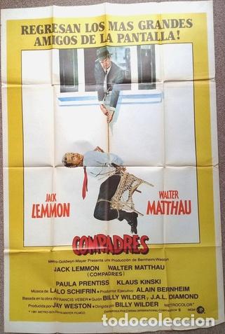 Kino: antiguo afiche de pelicula compadres 415