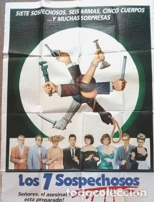 Kino: antiguo afiche de pelicula los 7 sospechosos 471
