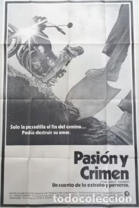 Kino: antiguo afiche de pelicula pasion y crimen 487
