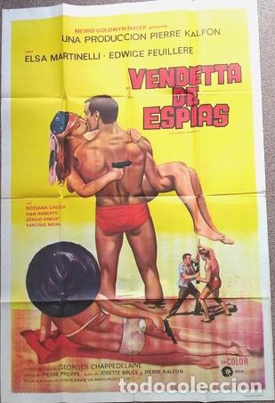 Kino: antiguo afiche de pelicula veneta de espias 306