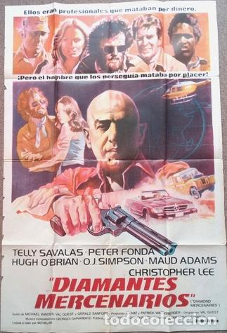 Kino: antiguo afiche de pelicula diamantes mercenarios 383