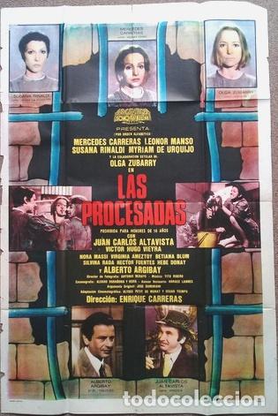 Kino: antiguo afiche de pelicula las procesadas 366