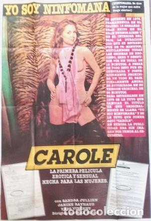 Kino: antiguo afiche de pelicula carole 496