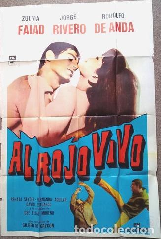 Kino: antiguo afiche de pelicula al rojo vivo 435 2
