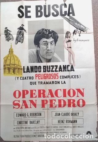 Kino: antiguo afiche de pelicula operacion san pedro 452