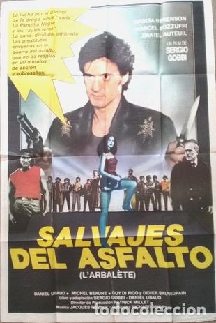 Kino: antiguo afiche de pelicula salvajes del asfalto 466