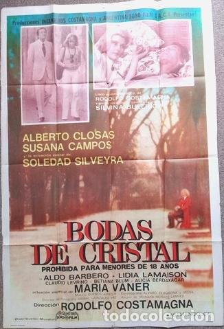 Kino: antiguo afiche de pelicula bodas de cristal 311