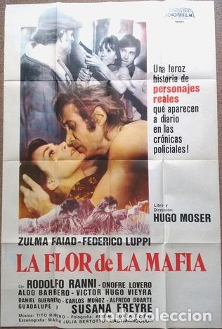 Kino: antiguo afiche de pelicula la flor de la mafia 436