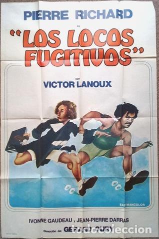 Kino: antiguo afiche de pelicula los locos fugitivos 418