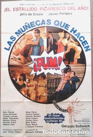 Kino: antiguo afiche de pelicula las munecas que hacen pum 432