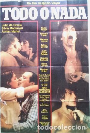 Kino: antiguo afiche de pelicula todo o nada 355