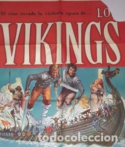 Kino: los vikings afiche kirk douglas tony curtis eborgnine z30