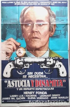 Kino: antiguo afiche de pelicula astucia y dinamita 400