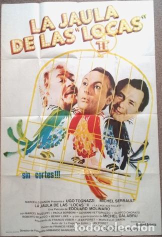 Kino: antiguo afiche de pelicula la jaula de las locas 2 428