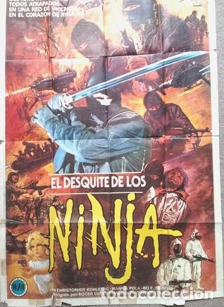 Cin&eacute;ma: antiguo afiche de pelicula el desquite de los ninjas 372