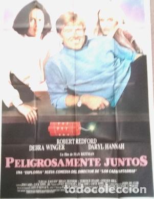 Cinema: antiguo afiche de pelicula peligrosamente juntos 491