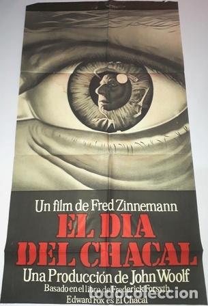 Cinema: el dia del chacal afiche fred zinnemann john woolf x17