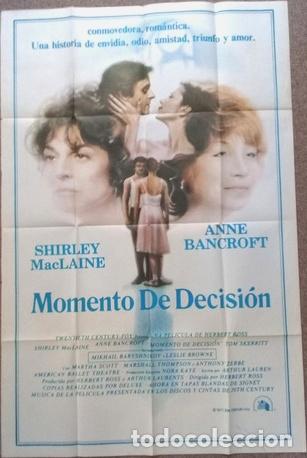 Cinema: antiguo afiche de pelicula momento de decision 463