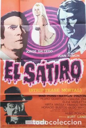 Cinema: antiguo afiche de pelicula el satiro 357 3