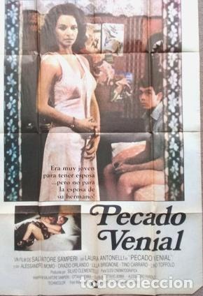 Cinema: antiguo afiche de pelicula pecado venial 354