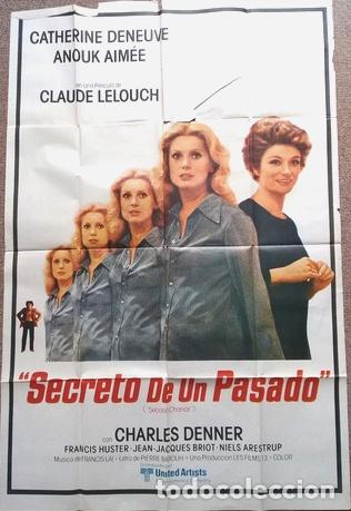 Cinema: antiguo afiche de pelicula secretos del pasado 302