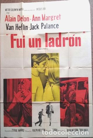 Cinema: antiguo afiche de pelicula fui un ladron 337