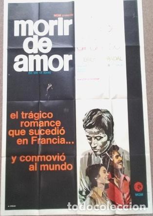 Kino: antiguo afiche de pelicula morir de amor 464