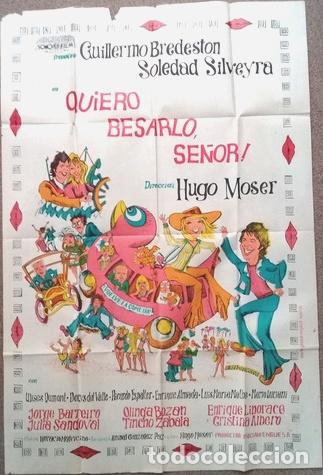 Kino: antiguo afiche de pelicula quiero besarlo senor 479
