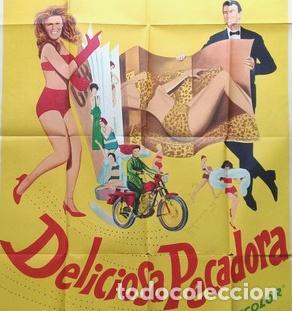 Kino: antiguo afiche de pelicula deliciosa pecadora 447