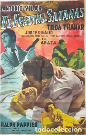 Kino: afiche cine antiguo el festin de satanas arata ralph pappier
