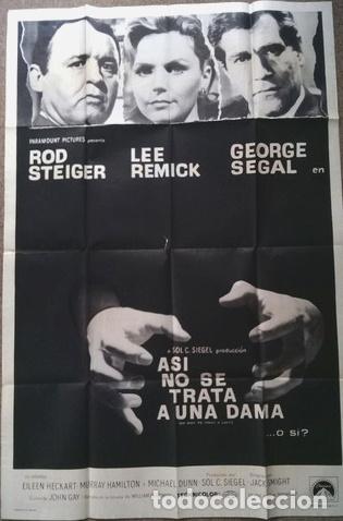 Kino: antiguo afiche de pelicula asi no se trata a una dama 661