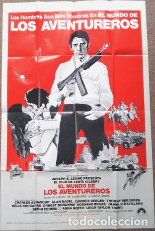 Kino: antiguo afiche de pelicula el mundo de los aventureros 604