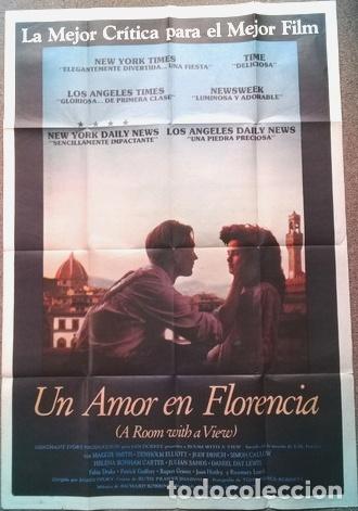 Kino: antiguo afiche de pelicula un amor en florencia 505