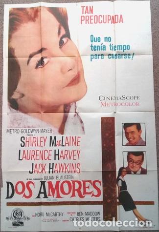 Cinema: antiguo afiche de pelicula dos amores 721