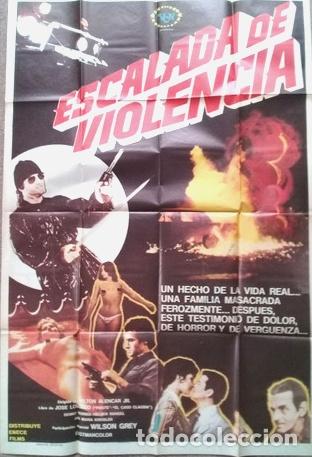 Kino: antiguo afiche de pelicula escalada de violencia 685