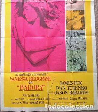 Kino: antiguo afiche de pelicula isadora 589