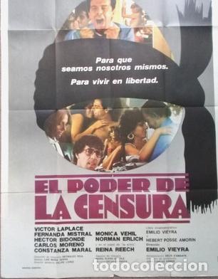 Kino: antiguo afiche de pelicula el poder de la censura 600