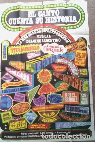 Kino: antiguo afiche de cine el canto cuenta su historia 608