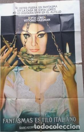 Kino: antiguo afiche de pelicula fantasmas estilo italiano 530