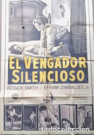 Kino: antiguo afiche de pelicula el vengador silencioso 500