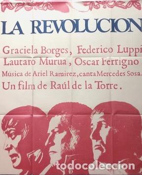 Kino: antiguo afiche de pelicula la revolucion 556