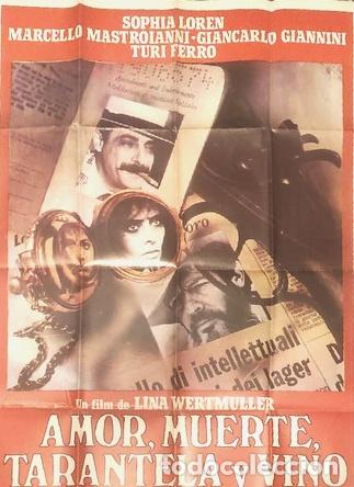 Kino: poster de la pelicula amor muerte tarantela y vino 951